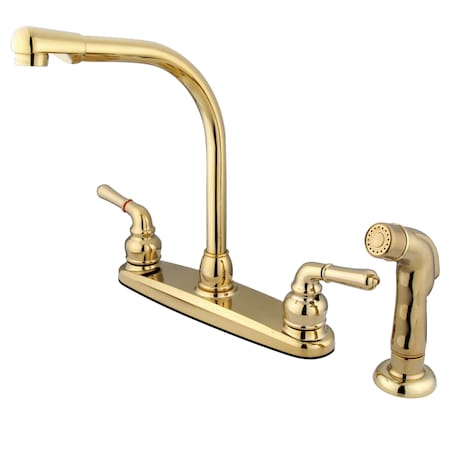 Magellan Centerset Kitchen Faucet, Polished Brass